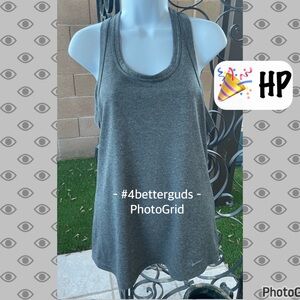 New Nike Dri-Fit Ribbed Tight Fit Muscle Active Tank Top Gray Size Large